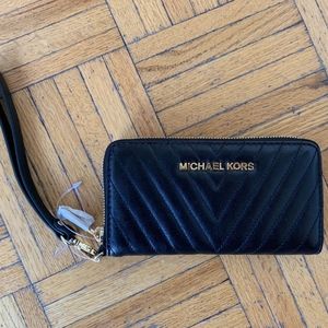 Michael Kors Black Wristlet Wallet